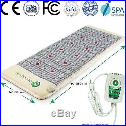 Red Light Therapy Cold Laser Far Infrared Amethyst Mat PEMF 60in x 24in Firm