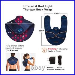 Red Light Therapy Pro-Grade Infrared LED Neck Wrap by TOMMIE COPPER