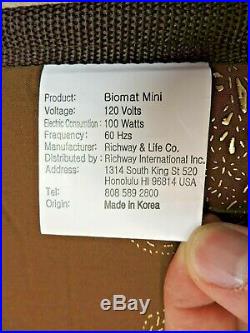 Richway International Biomat 7000MX Amethyst & Tourmaline Mini Mat Heating Pad