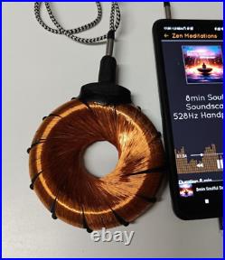 Rodin Coil new 12 turns blk 4 Scalar Toroidal Vortex Wave Generator 10cm