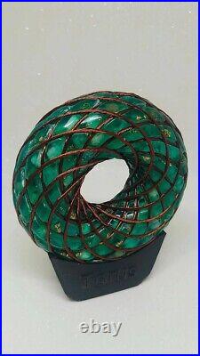 Rodin coil torus Green Quartz orgonite with amplifier, strong PEMF