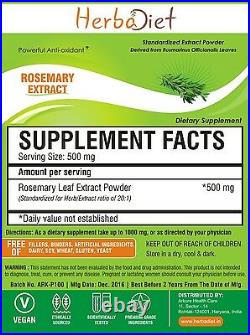 Rosemary Extract Powder 201 POWERFUL Rosmarinic Acid Antioxidant Immune Support