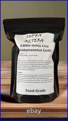 SUPRA ALTERA 1 lb. Diatomaceous Earth, Edible Detox Clay Food Grade Free SHIP