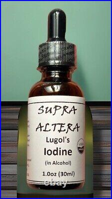 SUPRA ALTERA Ultimate Lugol's Iodine 5%, UltraPur (3-Bottles) FREE SHIPPING