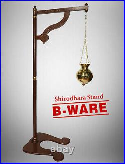 Shirodhara ayurveda Stirnguss ständer (B-Ware) + 2.5 L Messing Gefäß B-stock