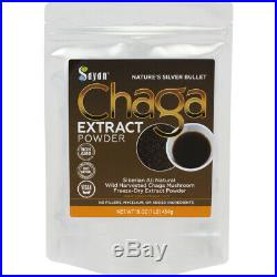 Siberian Chaga Mushroom Extract Powder Freeze Dry 1 Lb / 454g Wild Organic Tea