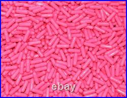 Size 1 Pink Empty Gelatin Pill Capsules Kosher Gel Caps Gluten-Free Made in USA