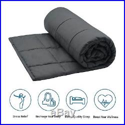 Softan Weighted Blanket for Anxiety, ADHD, Insomnia or Stress, Grey, 15lbs