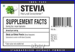 Stevia Extract Powder 90% Steviosides WHITE Natural Sweetener Sugar Alternative