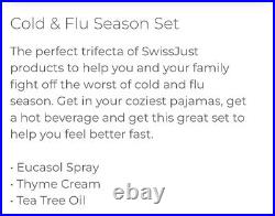 Swiss Just Cold & Flu Season Set Eucasol Crema de Tomillo Thyme Cream Tea Tree
