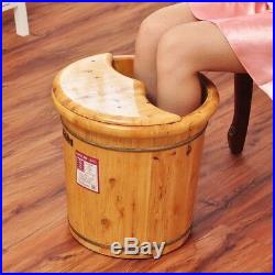 Tall Foot basin wooden bucket foot bath&massage with cover &massage
