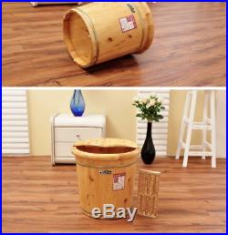 Tall Foot basin wooden bucket foot bath&massage with cover &massage