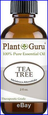 Tea Tree Essential Oil 2 oz Therapeutic Grade 100% Pure For Hair Skin Acne Face