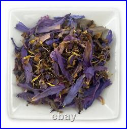 Thailand Purple Blue Lotus Dried Flowers & Stamens Nymphaea caerulea USA SHIP