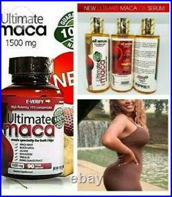 Ultimate Maca Butt/Hip enlargement oil and pill (3 Months Supply)