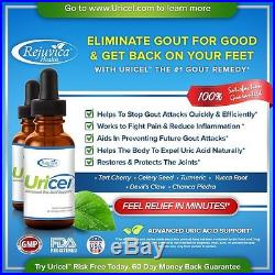 Uricel the #1 Gout Fighting Remedy 3 Pack Relieve Gout Pain Treatment 3 Pack