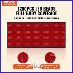 VEVOR Red Light Therapy Mat for Full Body 1280PCS 3-Chip LED Light Therapy Pad