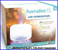 VISIOMED Baby Humidifier- HUMIDOO XL- Ultra-Quiet Aromatherapy, Colour Changing