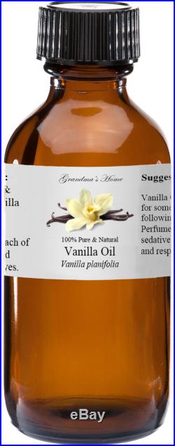 Vanilla Essential Oil 4 oz 100% Pure and Natural Free Shipping