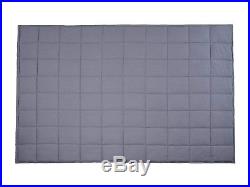 Weighted Blanket 15lbs 48'' x 72'' Grey (stress/anxiety/autism)