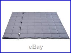 Weighted Blanket 15lbs 48'' x 72'' Grey (stress/anxiety/autism)