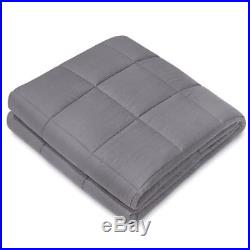 Weighted Blanket Heavy Sensory Cotton Blanket For Adult Gray 48x72-12/15lbs