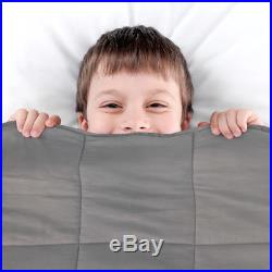 Weighted Cotton Sensory Therapy Blanket for Anxiety, Stress, Insomnia, Agitation