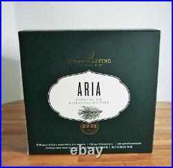 Young Living Aria Essential Oil Ultrasonic Diffuser #4524 Wood Glass NEW in Box