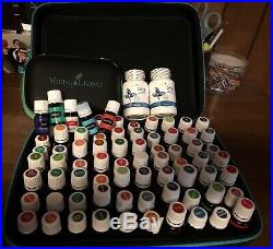 Young Living Essential Oil Lot with 75+ Oils + Carrying Case + Super B