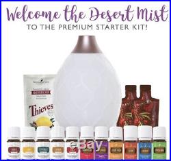 Young Living Essential Oil Starter Kit Desert Mist Diffuser + Bonus Kit
