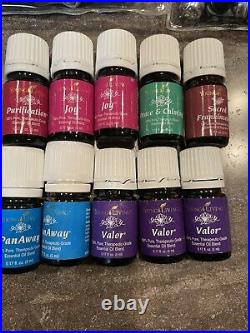 Young Living Essential Oils Lot Of 10 New Valor Joy Aroma Glide Tops Roller Ball