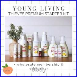 Young Living Essential Oils Thieves Premium Starter Kit Lot Bundle & Membership