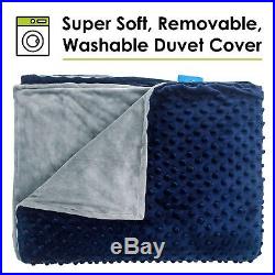 Zleepy Weighted Blanket by (18lb -60 x 80) Gravity Blanket for Adults